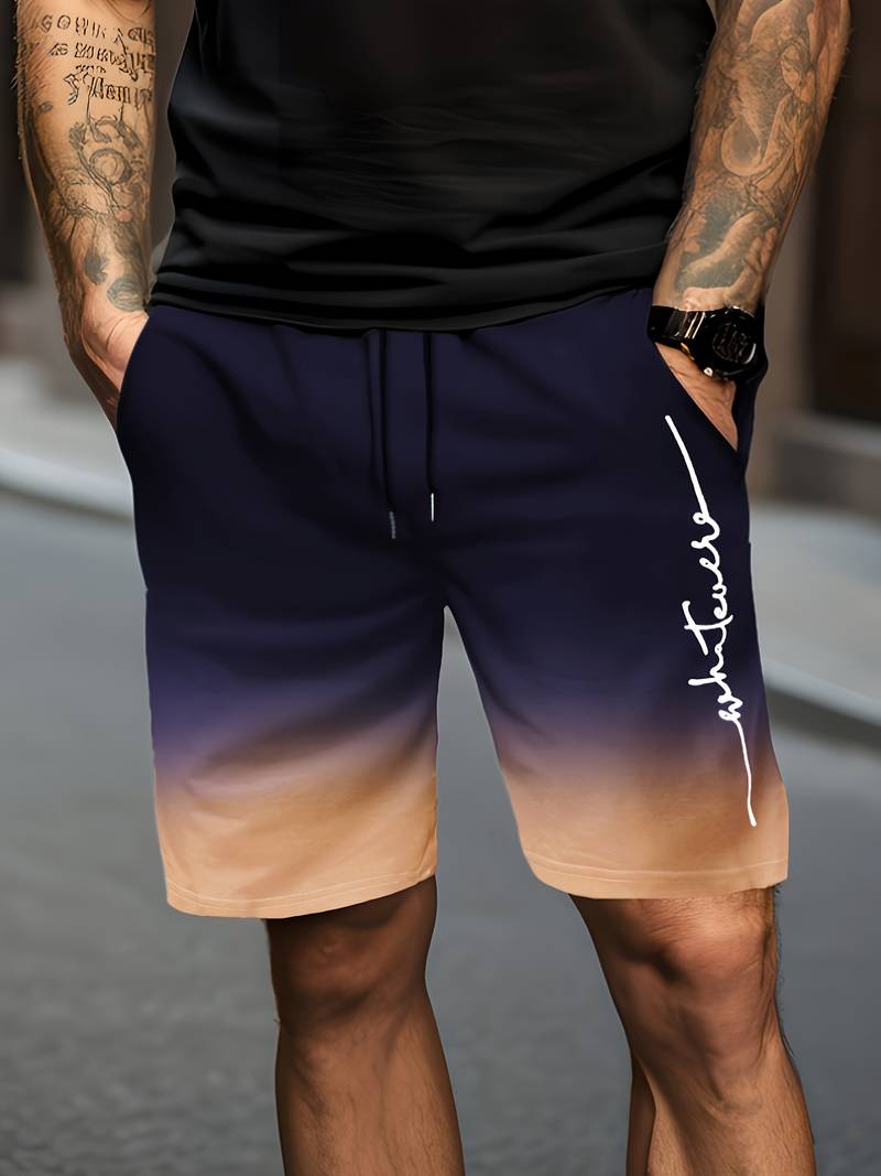 Liam – midnight blue gradient shorts