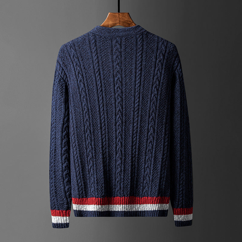 Marksman Jacquard Knitted Cardigan