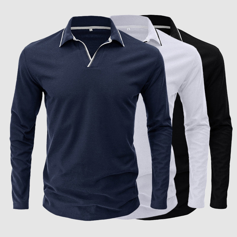 Milano Long Sleeve Polo Shirt