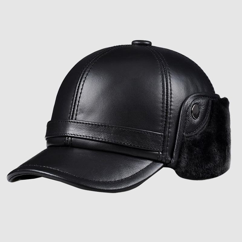 Mustang Genuine Leather Winter Cap