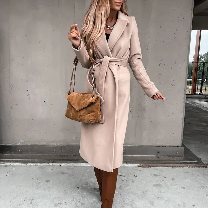 Taura - wool blend trench coat for women