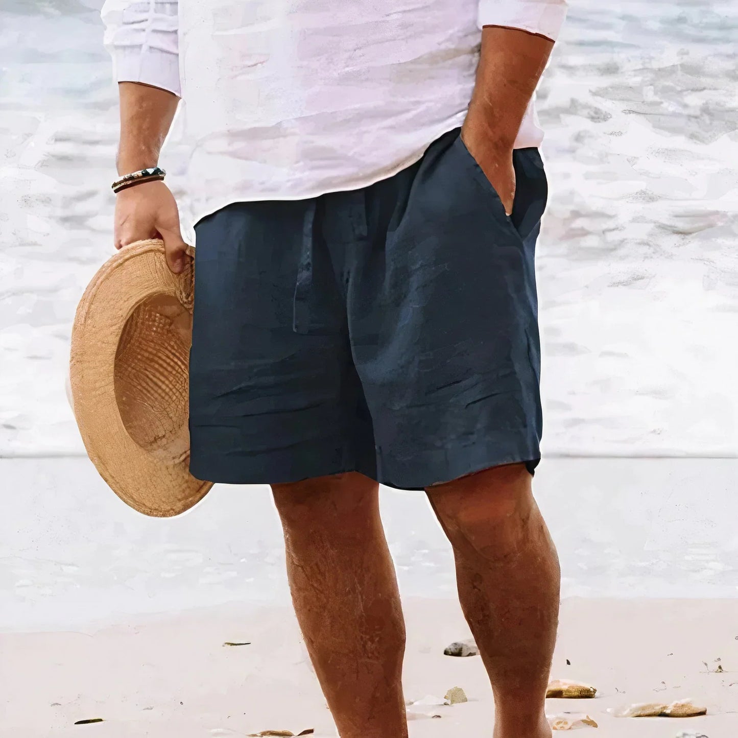 Breathable linen shorts - zach