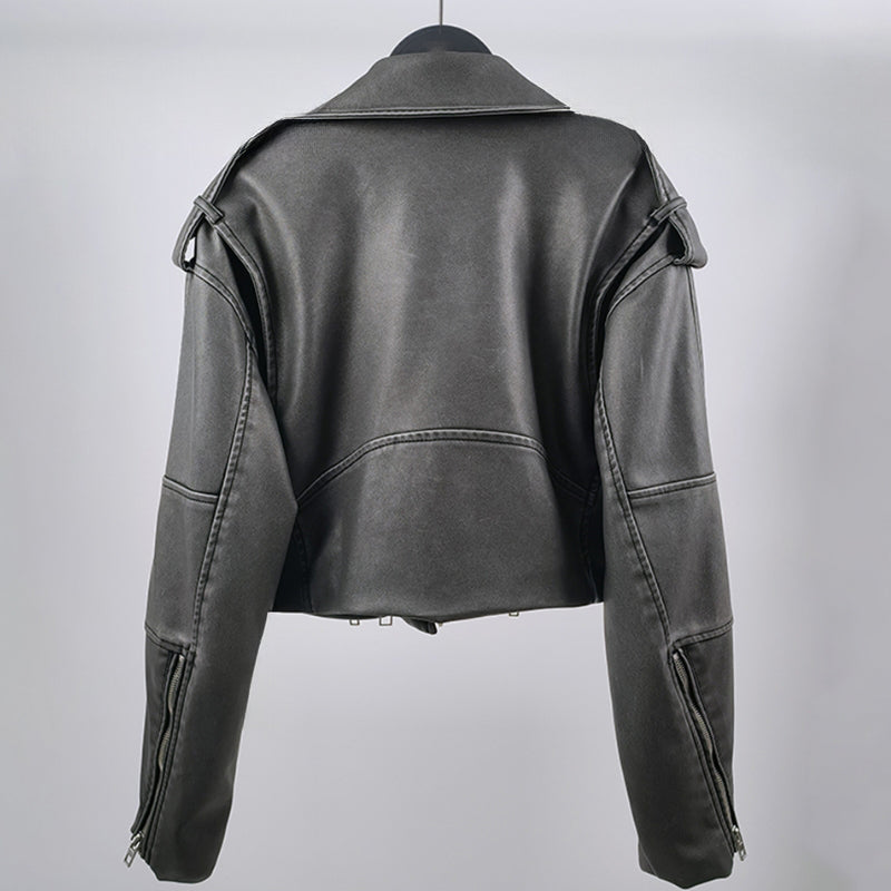 Nelly Midnight Leather Jacket