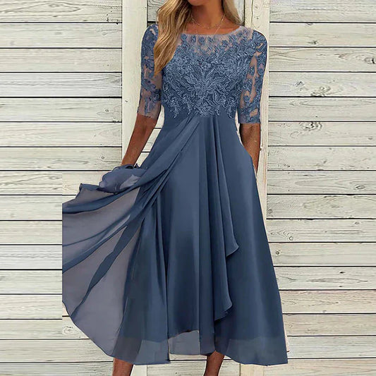 Emilia - dark blue party dress