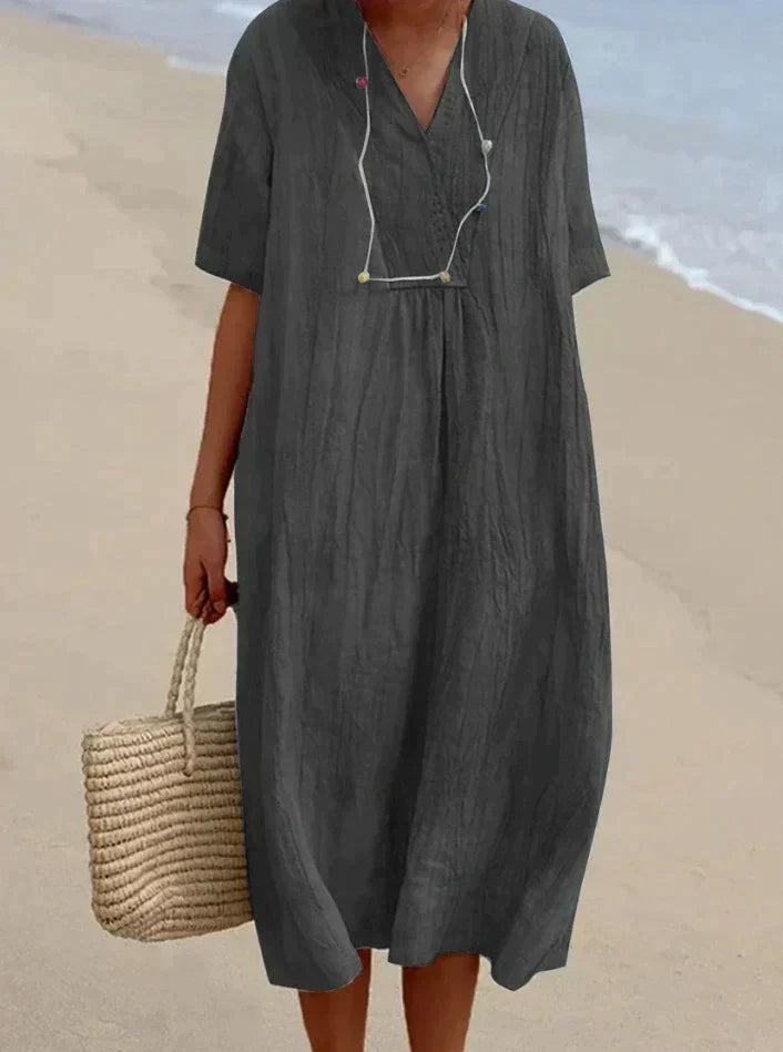 Zanda's - summer dress made of cotton and linen