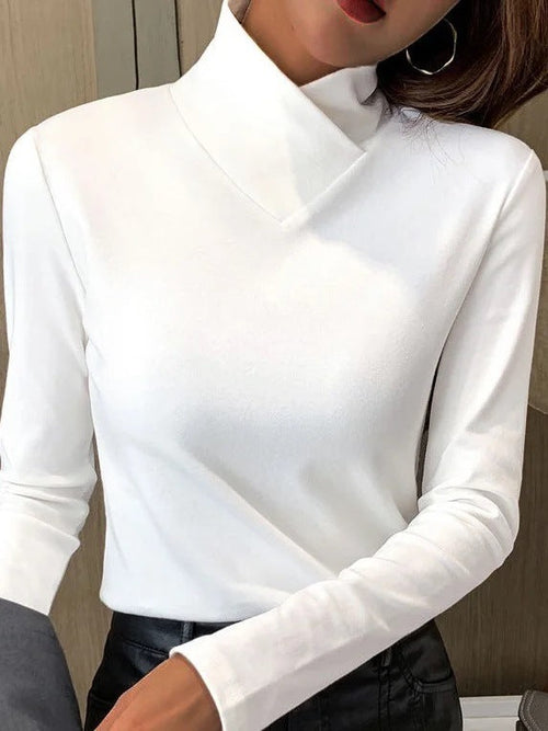 Elara - elegant turtleneck sweater with high collar