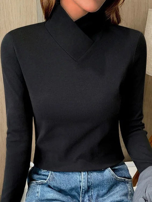 Elara - elegant turtleneck sweater with high collar