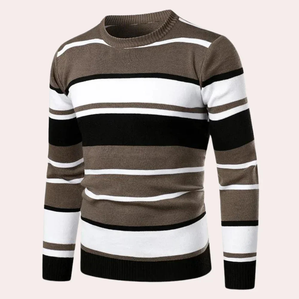 MELIKO - casual striped jumper for men