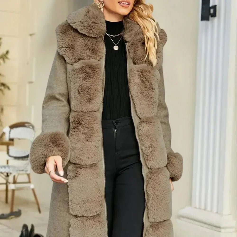 CHRISTINE - stylish plush coat for women