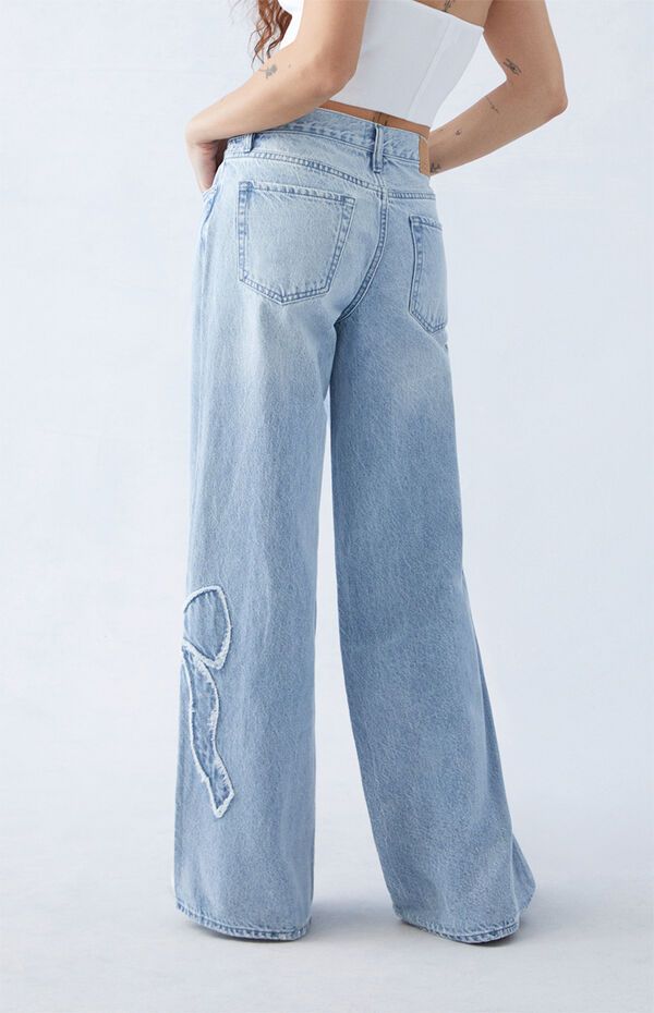 Lavey - baggy jeans with bows
