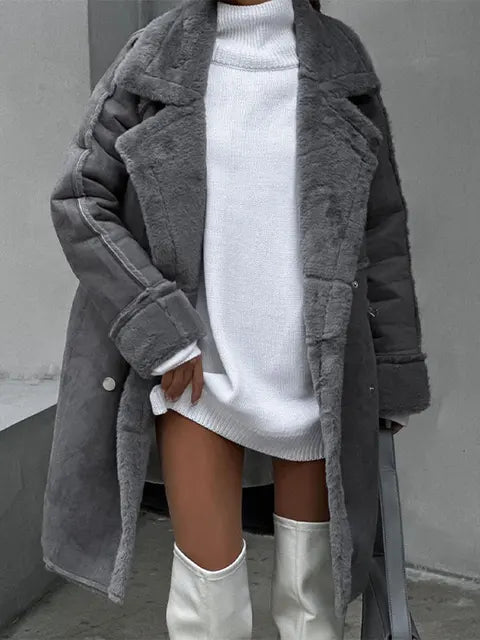 Octavia - chic thick long coat