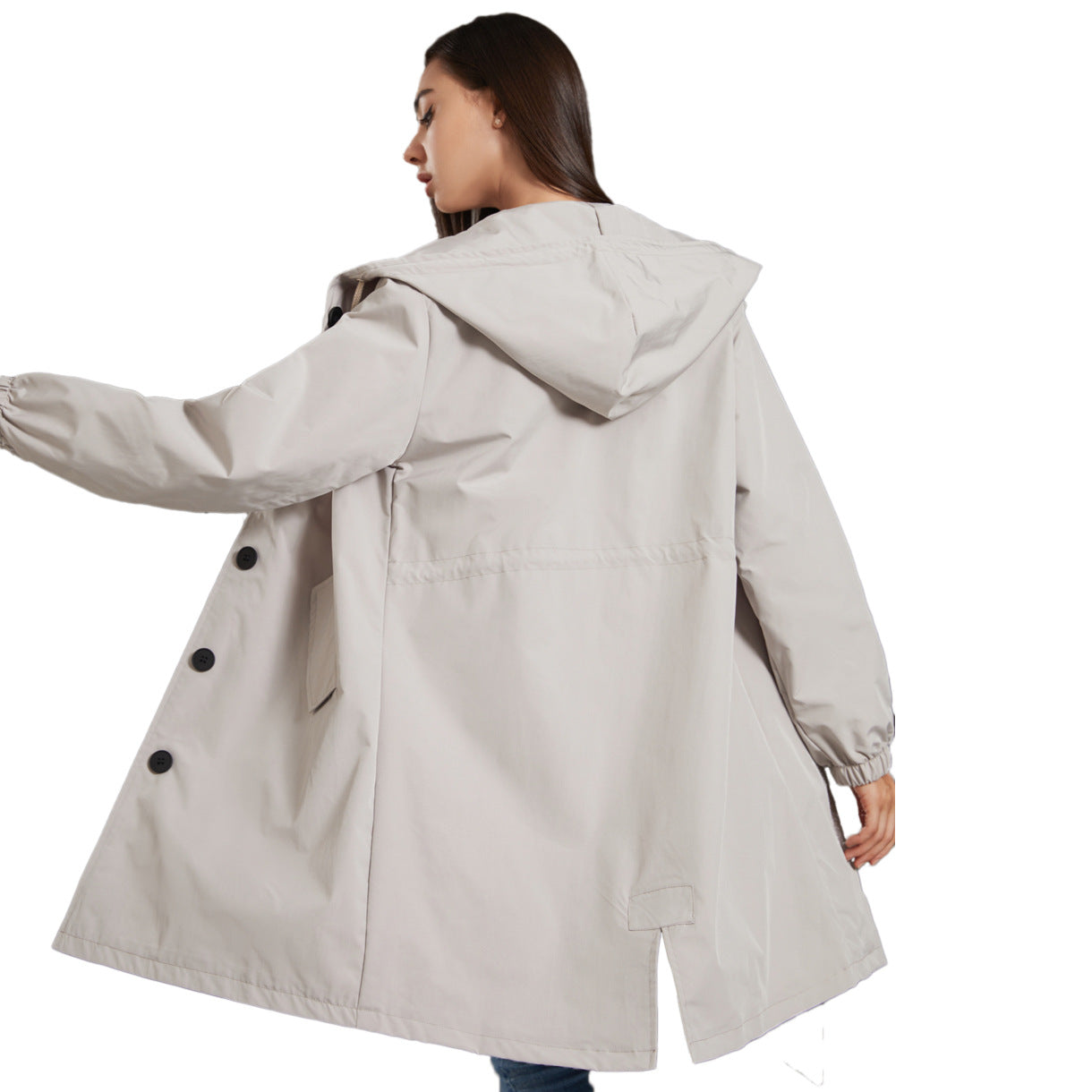 Casual Waterproof Outdoor Rain Jacket with Hood for Women | Perfect for Outdoor Activities