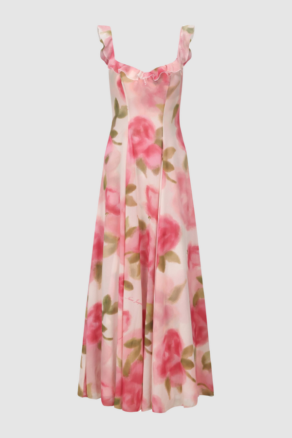 Renée Floral Ruffle Maxi Dress