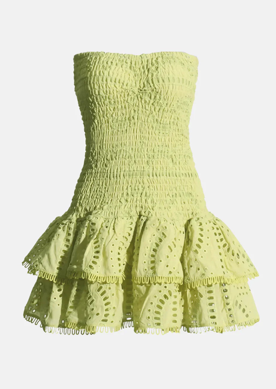 Rosé Dress - Lime