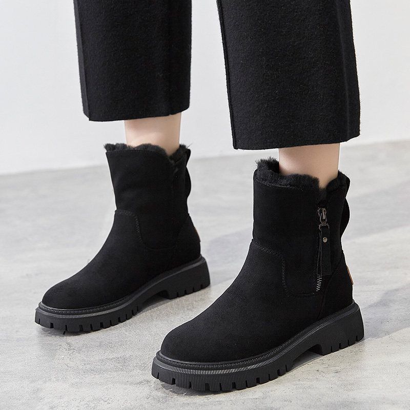 Aiko | women's cotton boots with zipper