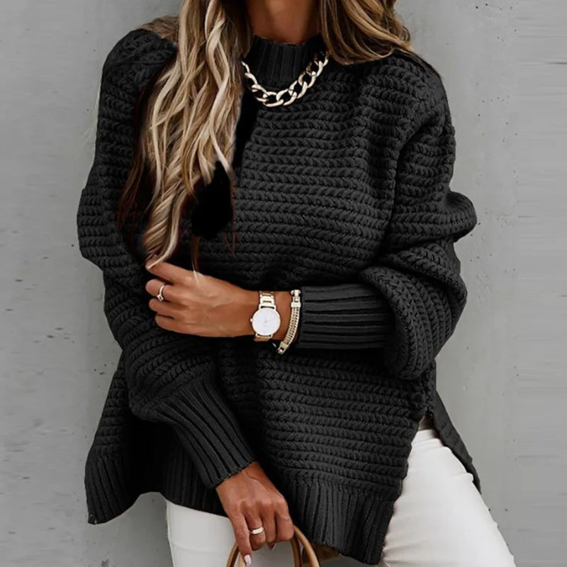 Sofia Loose Knitted Long Sleeve Sweater