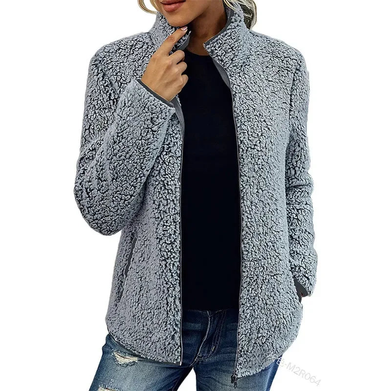 Winter fleece jacket for women – tryne