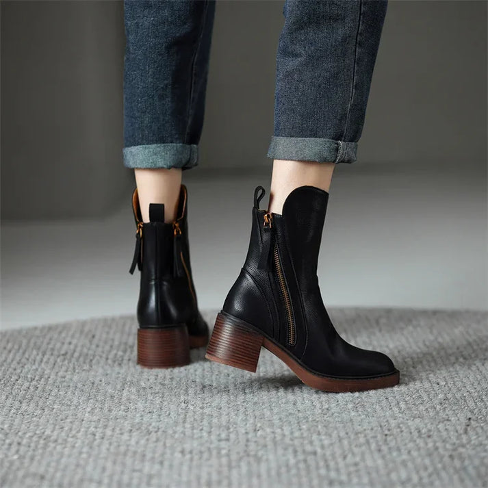 Arie stovler | ankle boots and leather boots with zipper