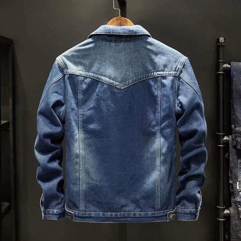 Cordell - denim jacket with thick wool lining