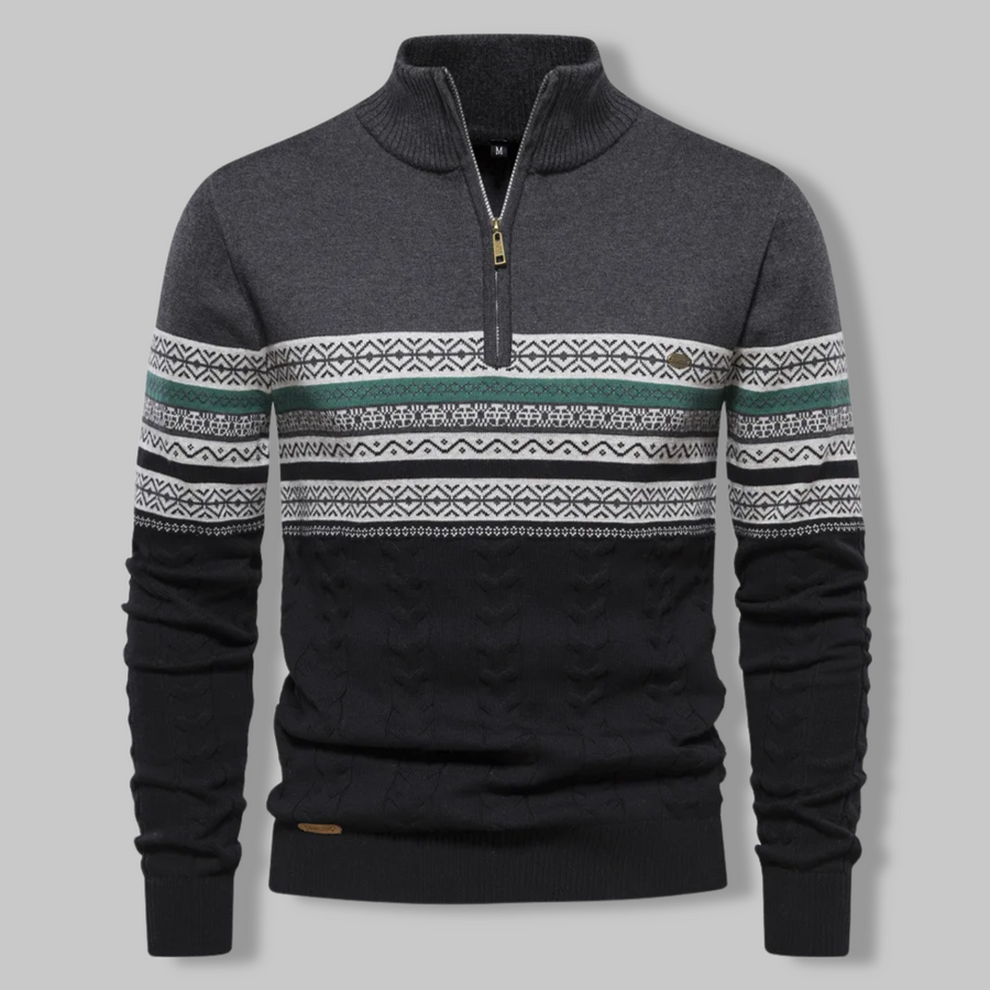 Alpina sweater with zip