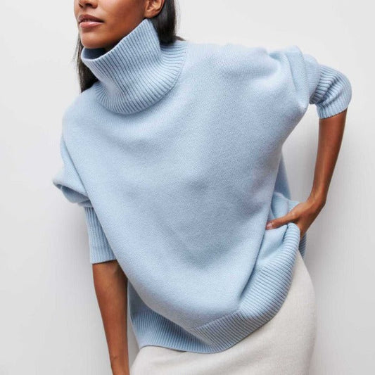 Emilia Sweater | Warm Long-Sleeved Turtleneck Jumper