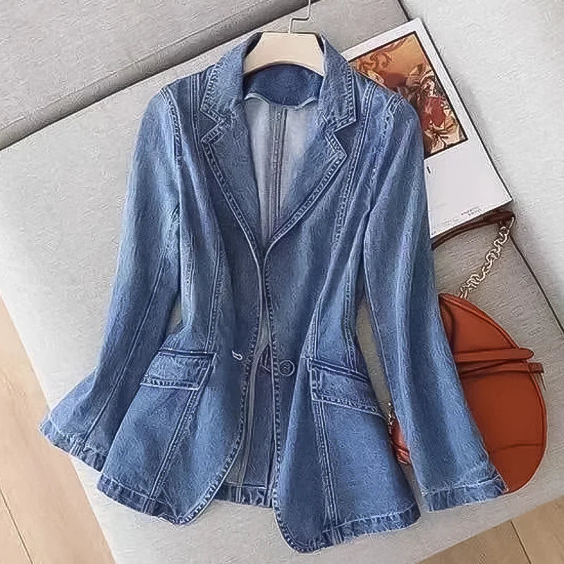 Clemmie - denim blazer jacket for women