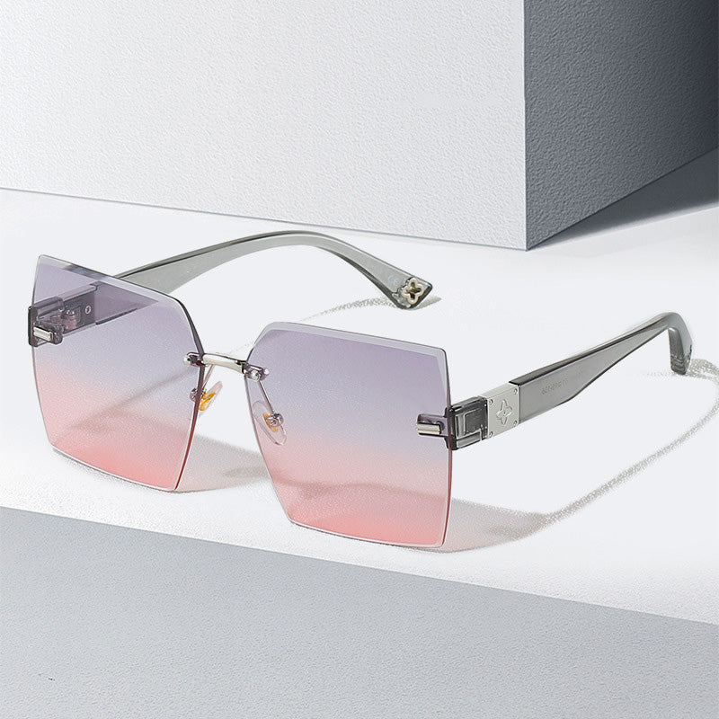 Saint Lucia Gradient Rimless Sunglasses