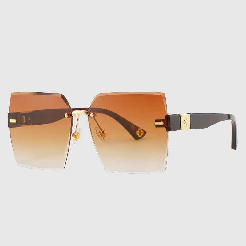 Saint Lucia Gradient Rimless Sunglasses