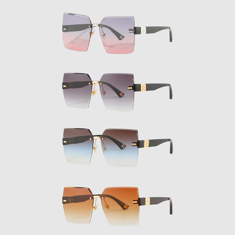 Saint Lucia Gradient Rimless Sunglasses