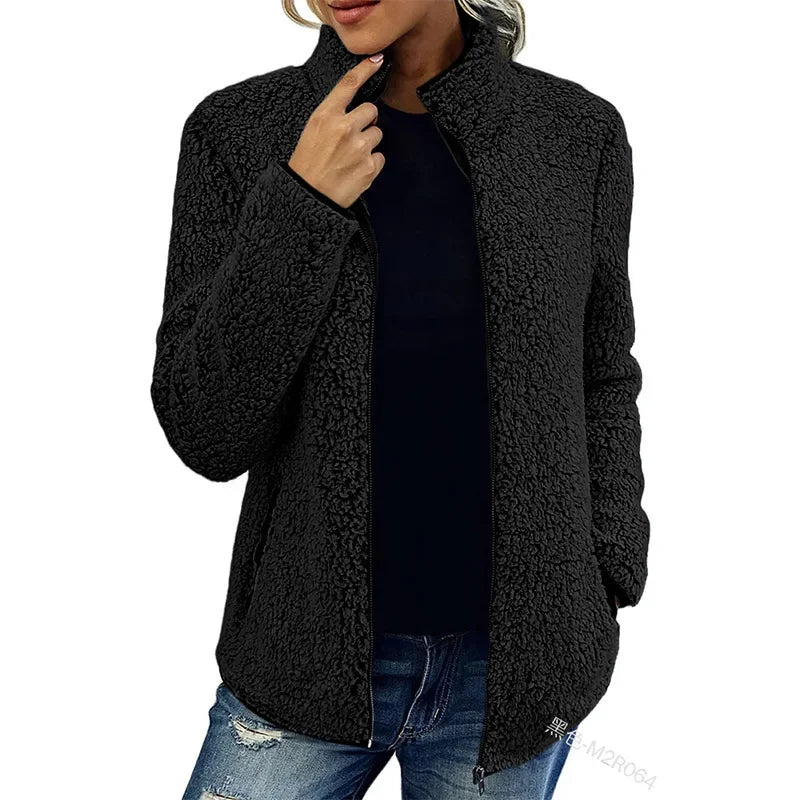 Winter fleece jacket for women – tryne