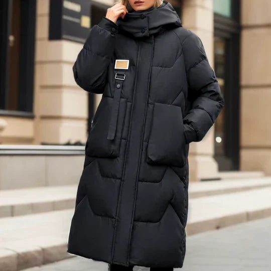 Horses - long puffer jacket