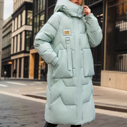 Horses - long puffer jacket