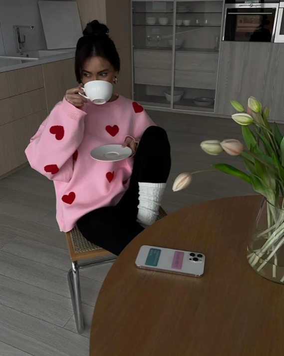 Sienna Cosy Heart Sweater