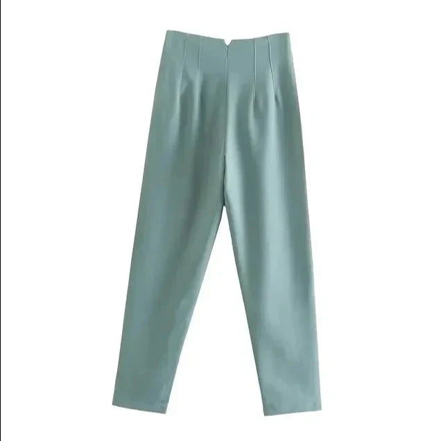 High waist casual formal trousers