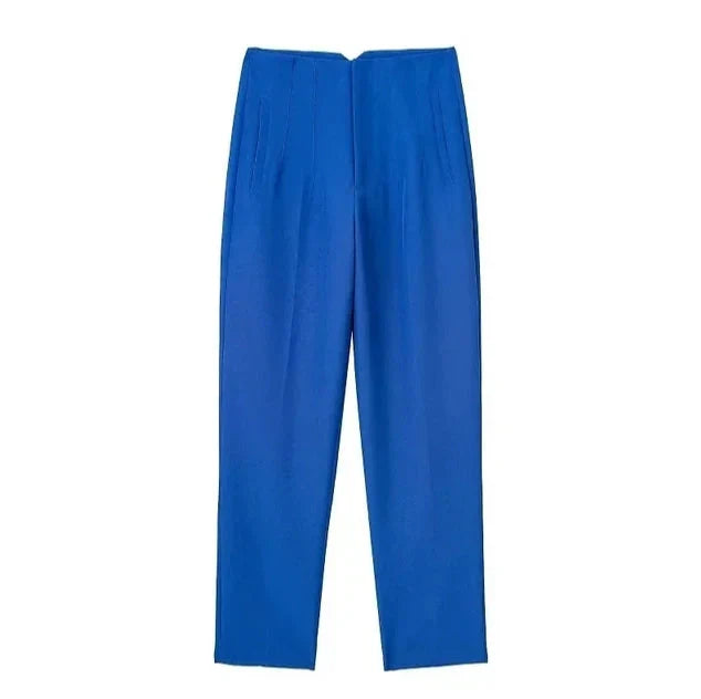 High waist casual formal trousers