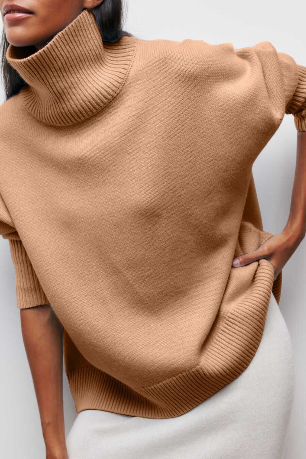 Izzy Sweater | Oversized Turtleneck Sweater