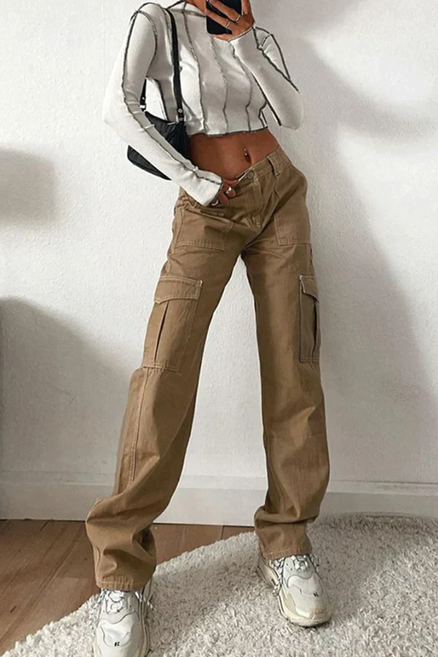 Karley - fashionable women's cargo trousers