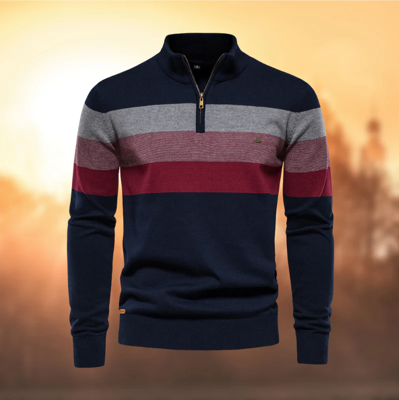 Striped premium men's jumper