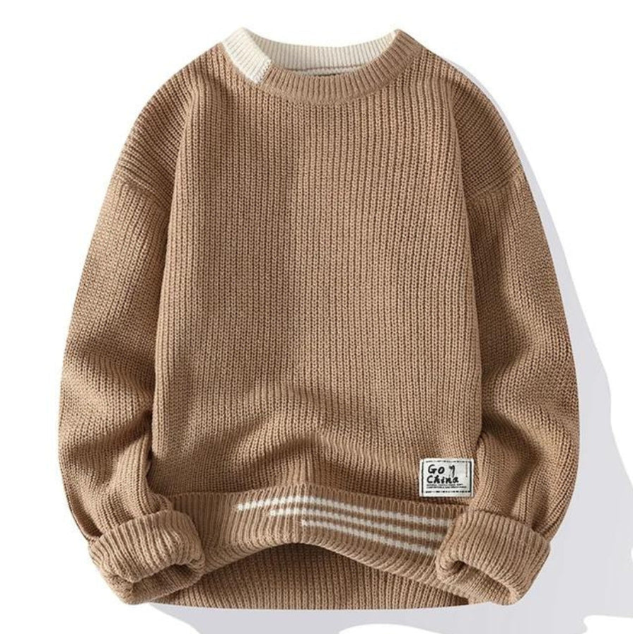 Soft knitted jumper for men