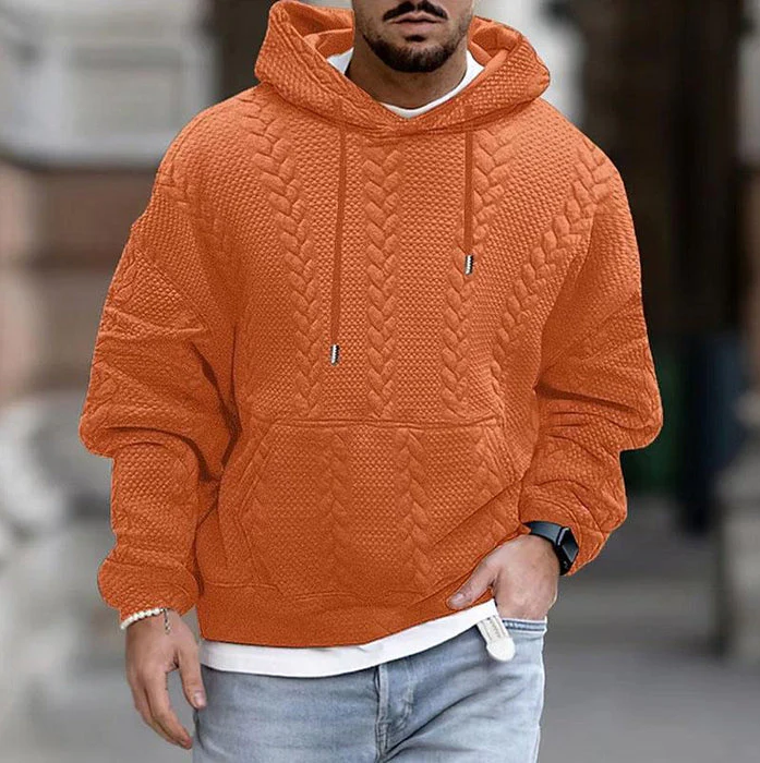 Comfortable men's hoodie for cold days