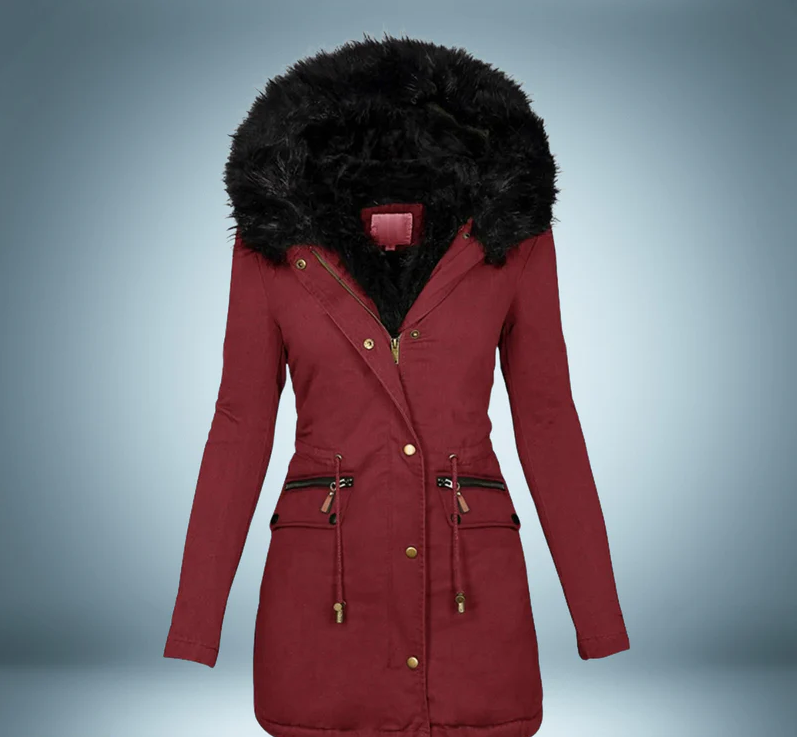 Elegant - parka with fur collar