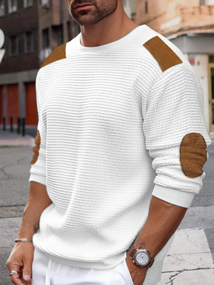 Adriel men's waffle rib knit jumper