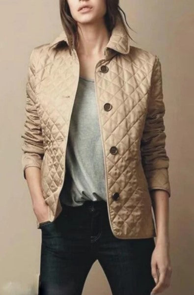 Evie slim silk-cotton jacket