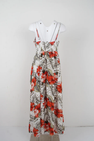 Emily - romantic sleeveless maxi dress with floral print