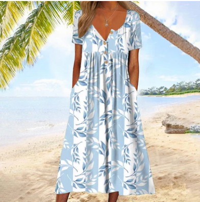 Camila – leaf dance maxi dress