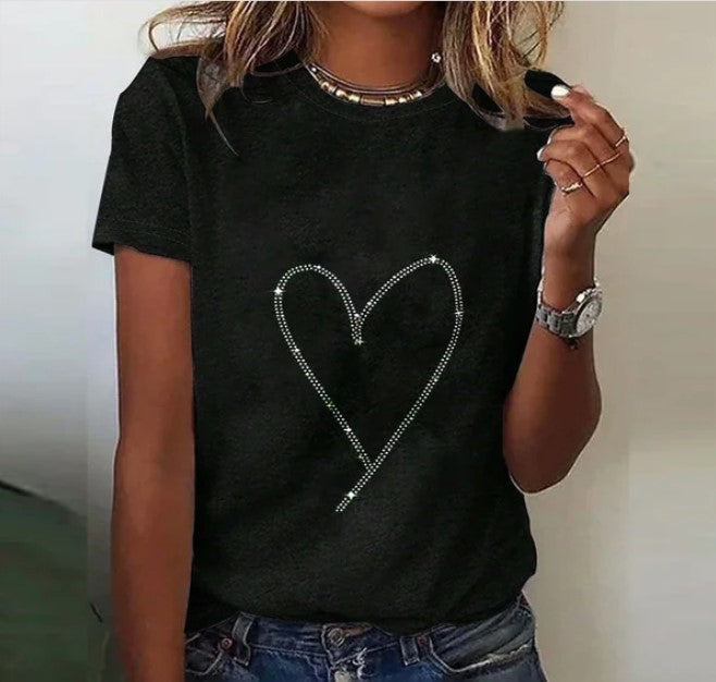 Charlotte - t-shirt with heart design