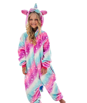 Sophia – children's unicorn galaxy onesie for girls