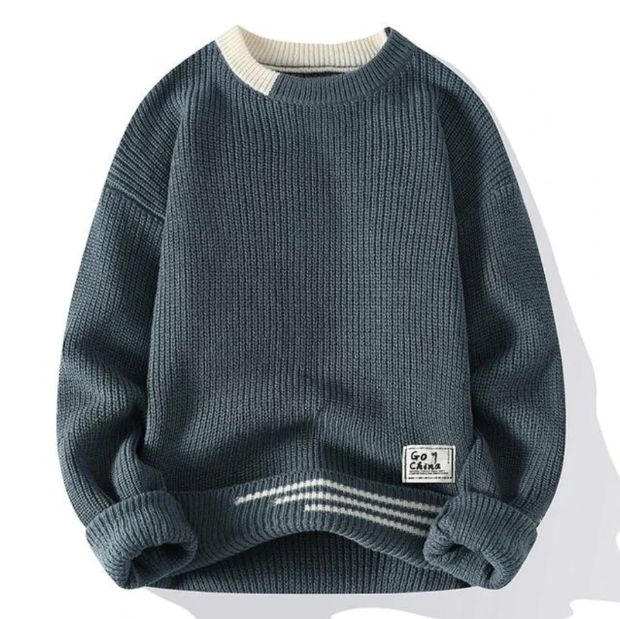 Soft knitted jumper for men