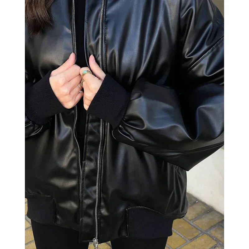 Scarlett - loose motor leather jacket