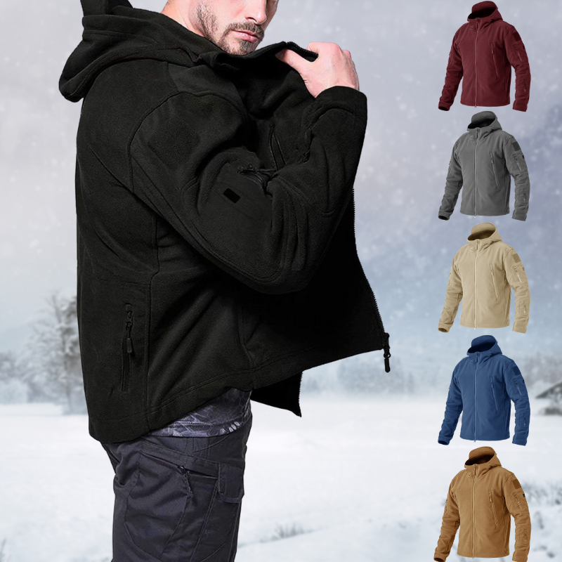 Windproof outdoor herren fleece jacket